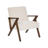 Silla de madera 81.5x75x67.5cm marfil/cafe chen orac