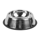 Plato de acero inoxidable para mascota 8 pulg