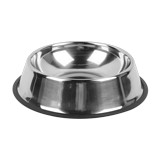 Plato de acero inoxidable para masota 20 pulg