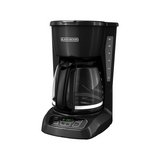 Cafetera 12 tazas negra programable