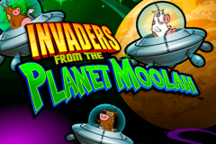 logo invaders from the planet moolah wms kolikkopeli 