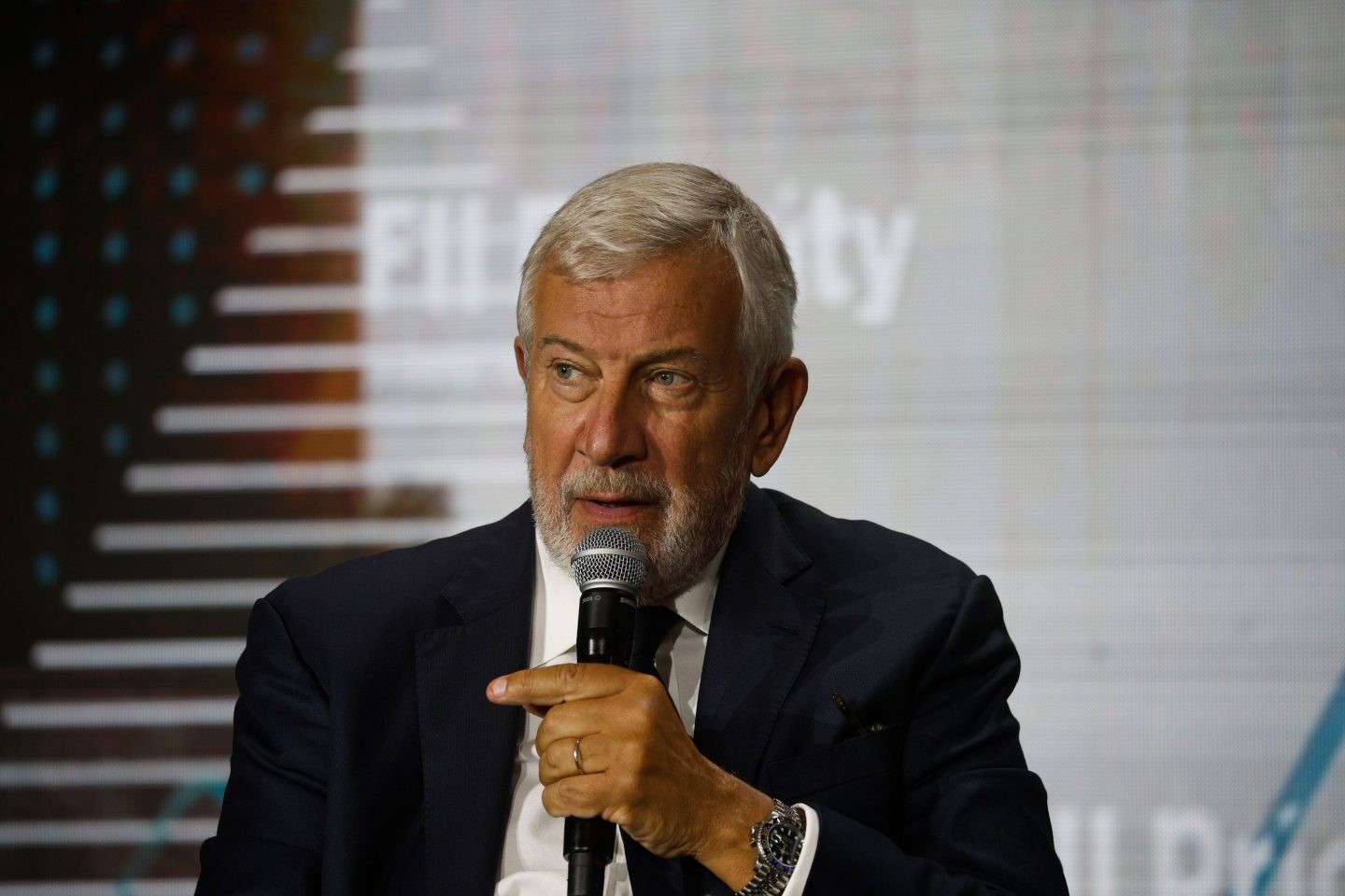 CEO Richard Attias speaks at a Future Investment Initiative (FII) Institute conference in Rio de Janeiro in June. The FII, which is backed by Saudi Arabia's nearly $1 trillion sovereign Public Investment Fund, hosted its first Latin America-focused investment conference.