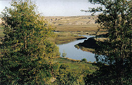 Le Tigre aux environs de Diyarbakir (Turquie).