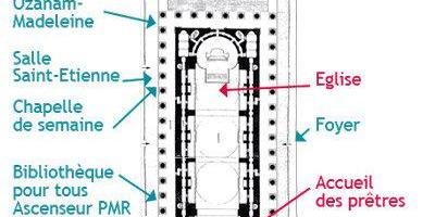 Carte de la Madeleine Paris