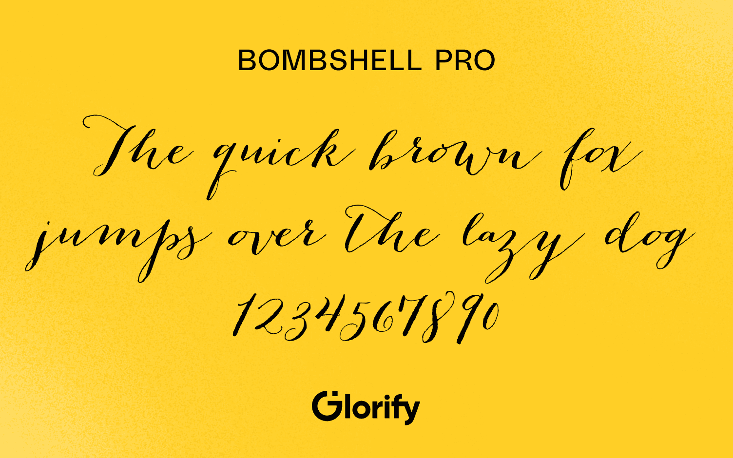 Bombshell Pro Cursive font