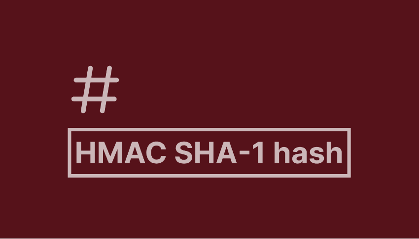 HMAC SHA-1 Hash Generator