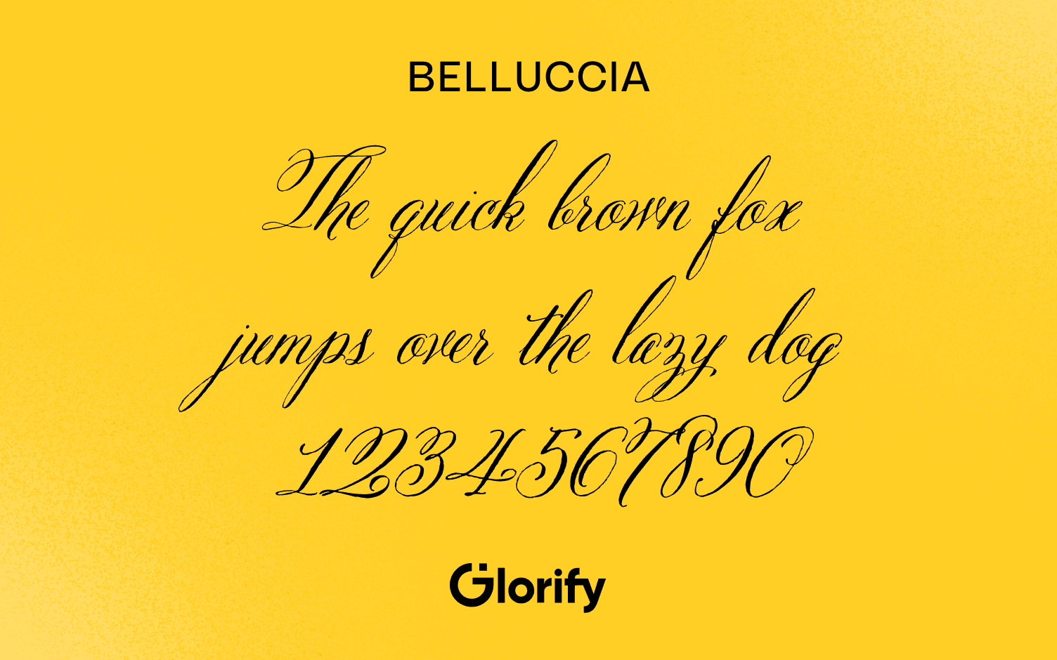 Belluccia Cursive font