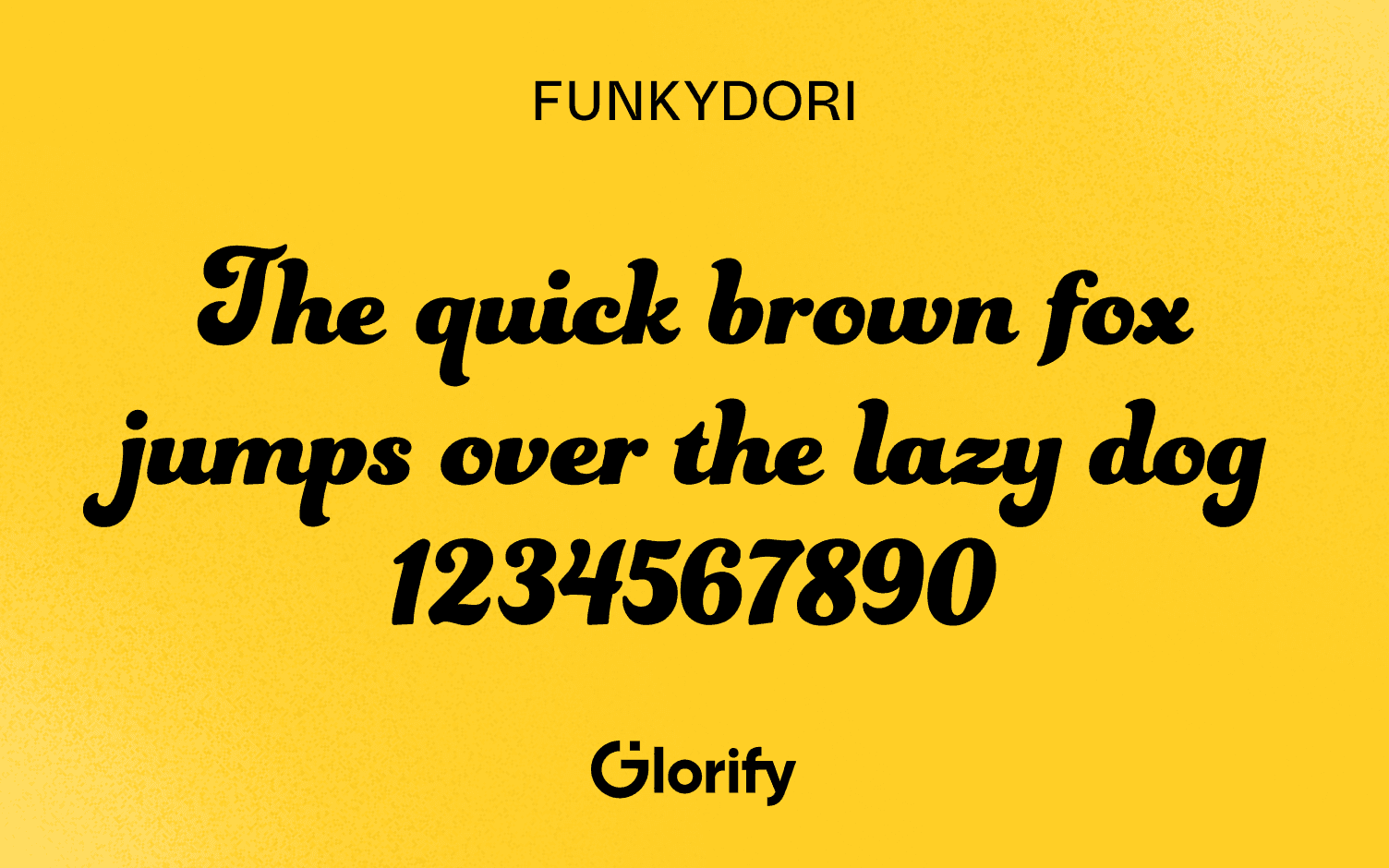 Funkydori Cursive font