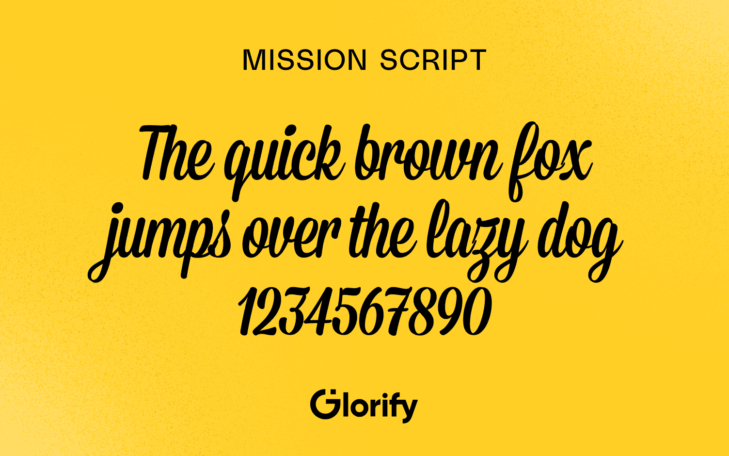 Mission Script Cursive font