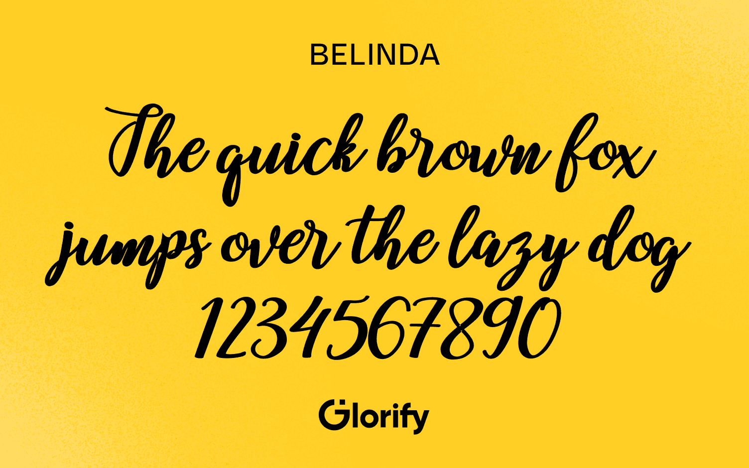 Belinda Cursive font