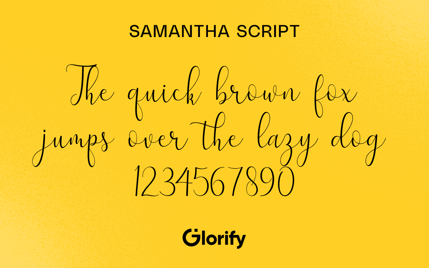 Samantha Script Cursive font