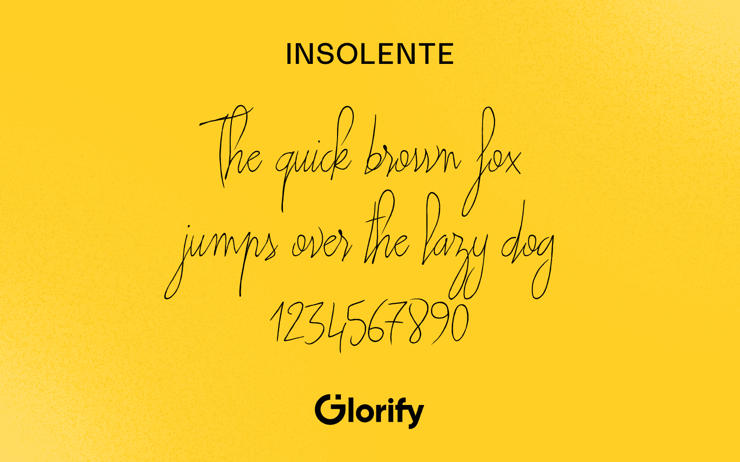 Insolente Cursive font