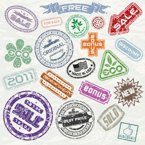 Shop Stamp vectors