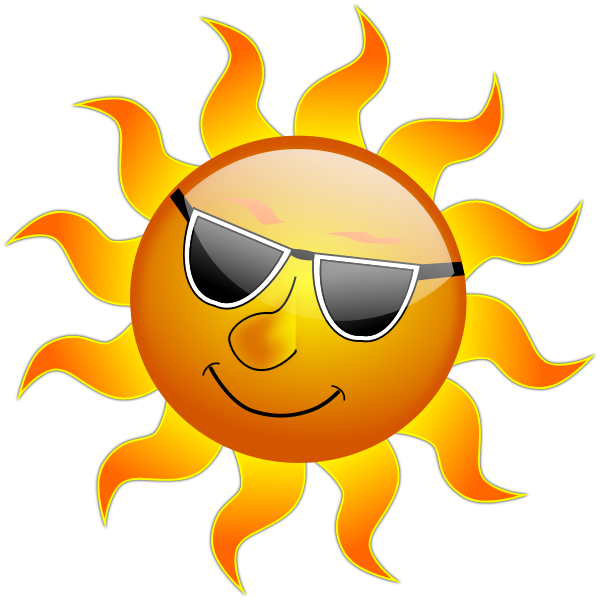 Summer smile Sun vector drawing