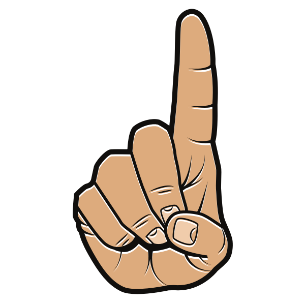 Finger gesture clip art