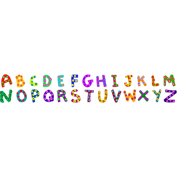 Colourful alphabet