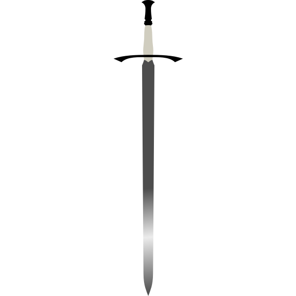 Vector clip art of long Celtic sword