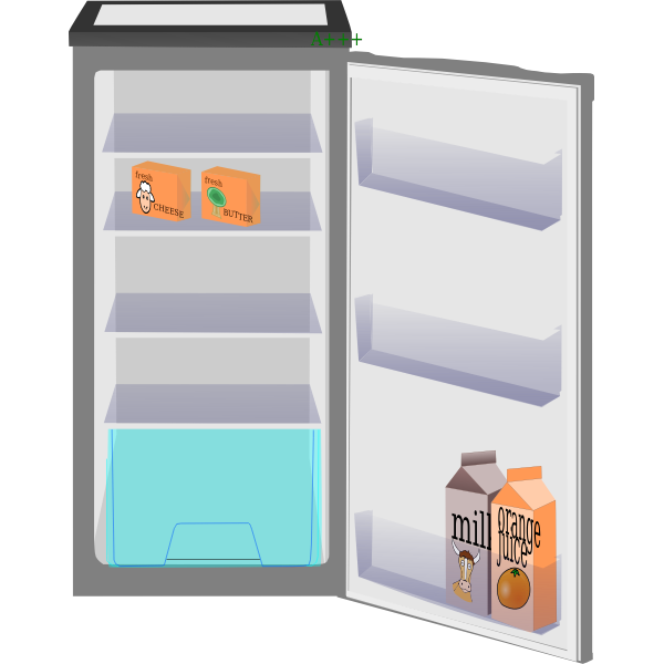 Open fridge