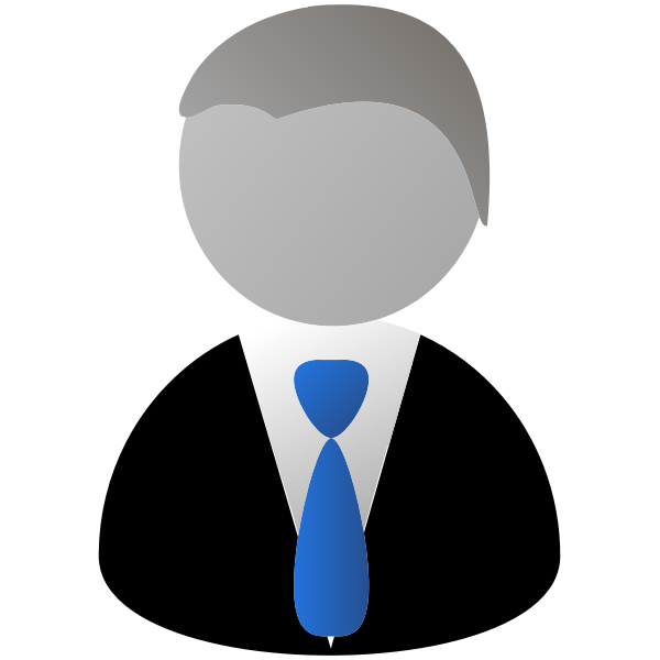 Faceless Man In Suit Icon