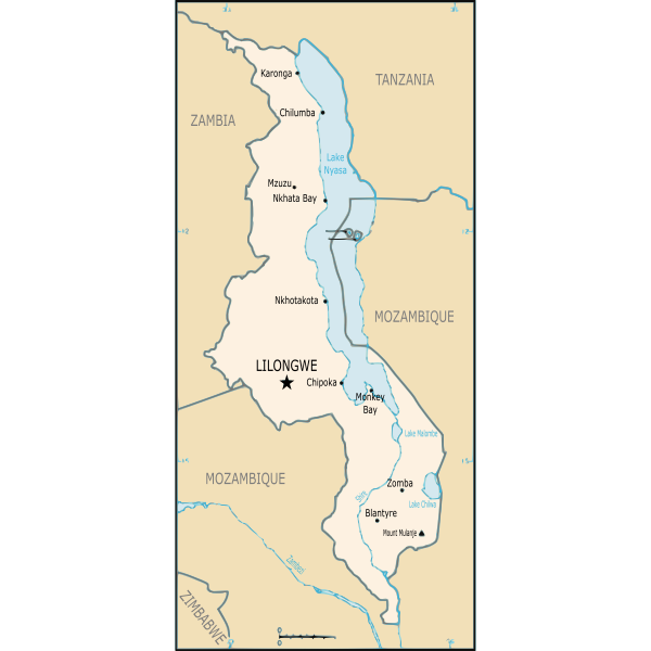 Map of Malawi