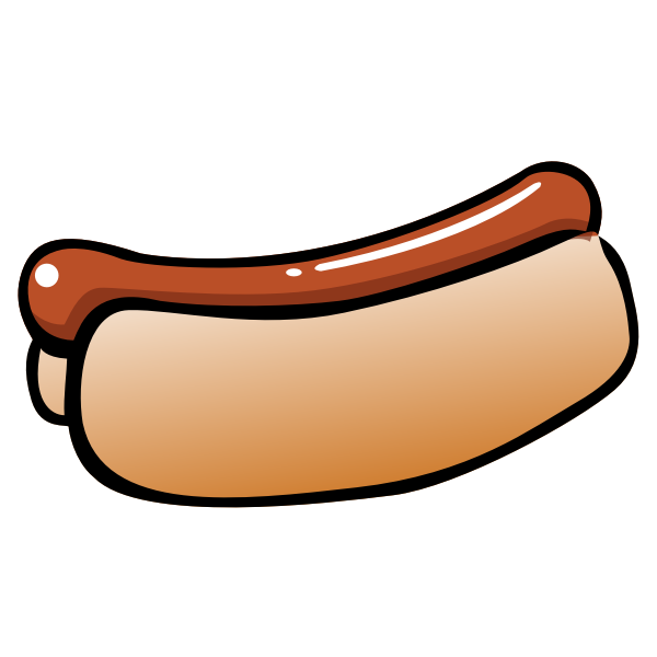 Hot dog vector image