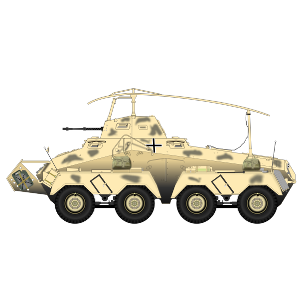 Armored vehicle vector image