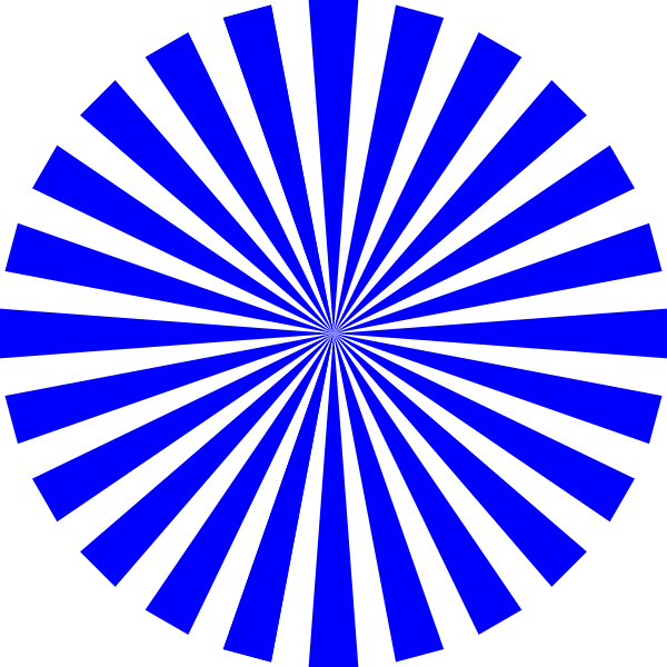 blue basic star burst