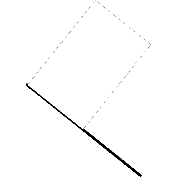 White flag vector image