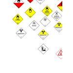 Warning signs set