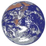 Earth from space vector clip art