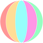 Vector illustration of beach ball