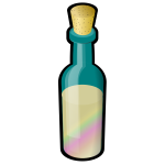 Bottle of Colored Sand, with Cork