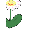 Simple daisy vector image