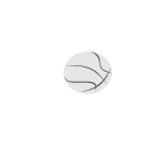 Simple basketball ball vector clip art