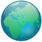 World globe vector illustration