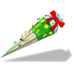 Vector graphics of gift cone