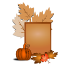 Autumn sign vector clip art