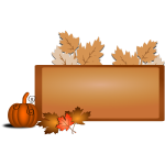 Brown fall border vector illustration