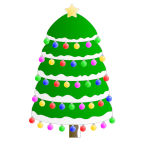 Christmas tree graphic vector