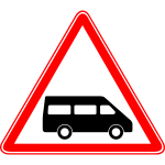 Dollar van traffic sign