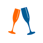 Champagne glasses vector image