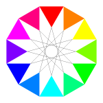 Vector drawing of dodecagon