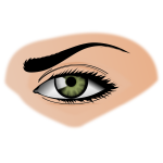 Green eye illustration