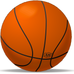 Basketball sport playing ball vector clip art