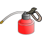 Vector clip art of oil spray can