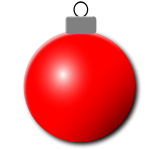 Red Christmas ornament vector image