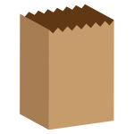 Paper bag vector image