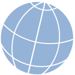 Simple globe icon vector clip art