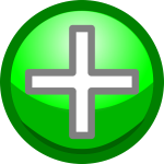 Green plus symbol