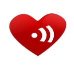 Heart beat sign vector clip art